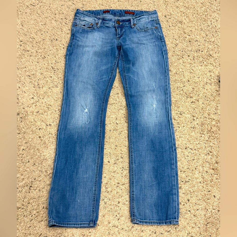 Express Women's Stella Low Rise Legging Skinny Blue Jeans Size 8R